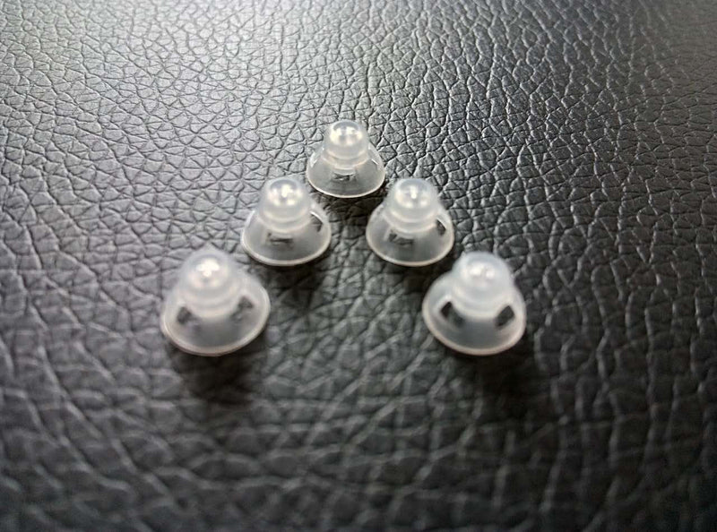 Jungle Care Hearing Aid Ear Piece Open Domes 6mm 5-Pack Comfortable PSAP (Personal Sound Amplifiers Product) Kit Ear Tips Invisible, Perfect for Open Air (Open fit), Except for RIC