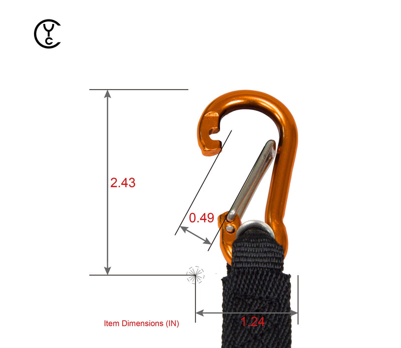 CYC 4004 Tool Lanyard 30/59 Inch with Single Carabiner suits for different tools and applications, like Scorpion, wrenches, pliers, screwdrivers, etc. It would be a nice tool to help you at anywhere. Single Tail 4SE4