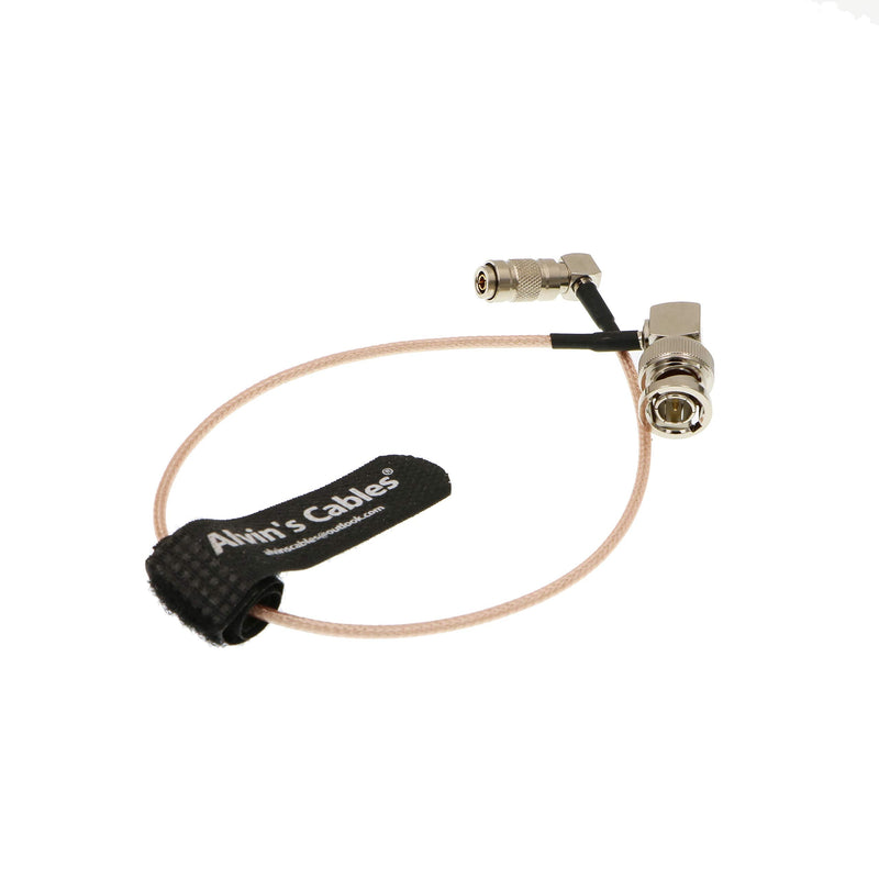 Alvin's Cables DIN 1.0 2.3 Mini BNC Right Angle to BNC Male Right Angle 75ohm RG179 Blackmagic HD SDI Cable 30cm