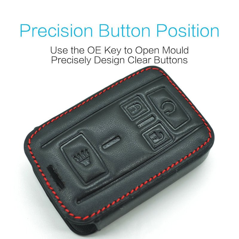 Compatible with fit for M3N-32337100 Chevrolet Colorado Silverado 1500 2500 HD 3500 HD, GMC Canyon Sierra 1500 2500 HD 3500 HD Leather Keyless Entry Remote Control Key Fob Cover Case Protector Shell 2