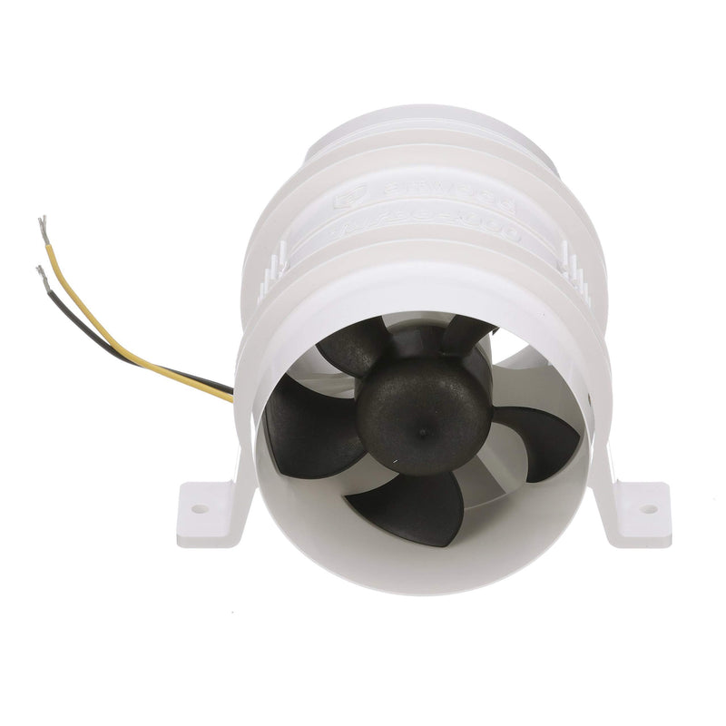Attwood 1749-4 Turbo 4000 Series II In-Line Blower, For 4-Inch Interior Diameter Vent Hose, Water Resistant, 12-Volt Unspecified