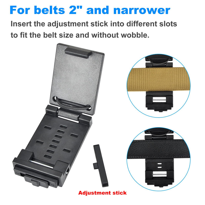 iGuerburn Two-Way Radio Holster Duty Belt, Universal Tactical Radio Holder Clip Law Enforcement Accessories for Men