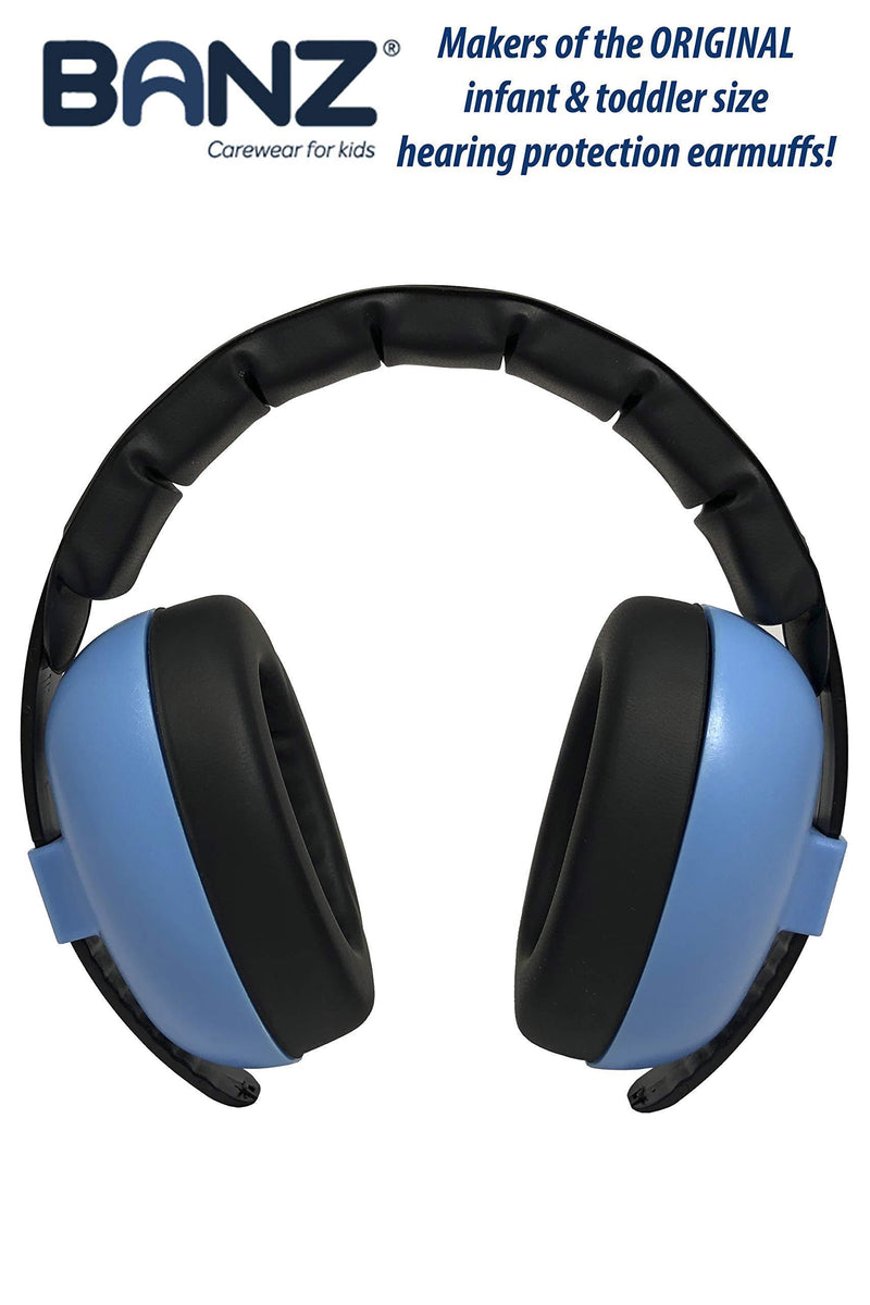 Baby BANZ Earmuffs Infant Hearing Protection â€“ Ages 0-2+ Years â€“ Industry Leading Noise Reduction Rating â€“ Soft & Comfortable â€“ Baby Ear Protection Blue