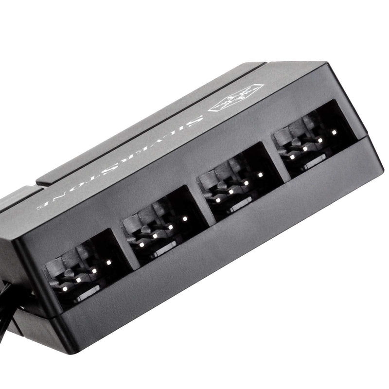 SilverStone Technology Silverstone 8-Port PWM Fan Hub/Splitter for 4-Pin & 3-Pin Fans in Black SST-CPF04-USA (Newest Version)