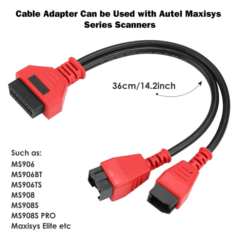 TTXSPP Cable Adaptor for Chrysler 12+8 Programming Cable Connector for Autel DS808 Maxisys Main Test Cable for Autel DS808 Maxisys MS905 MS906 MS906BT MS906S MS908 MS908S Pro