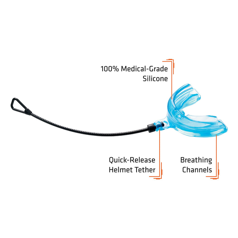 Adult Braces Strapless Mouthguard, Adult Blue