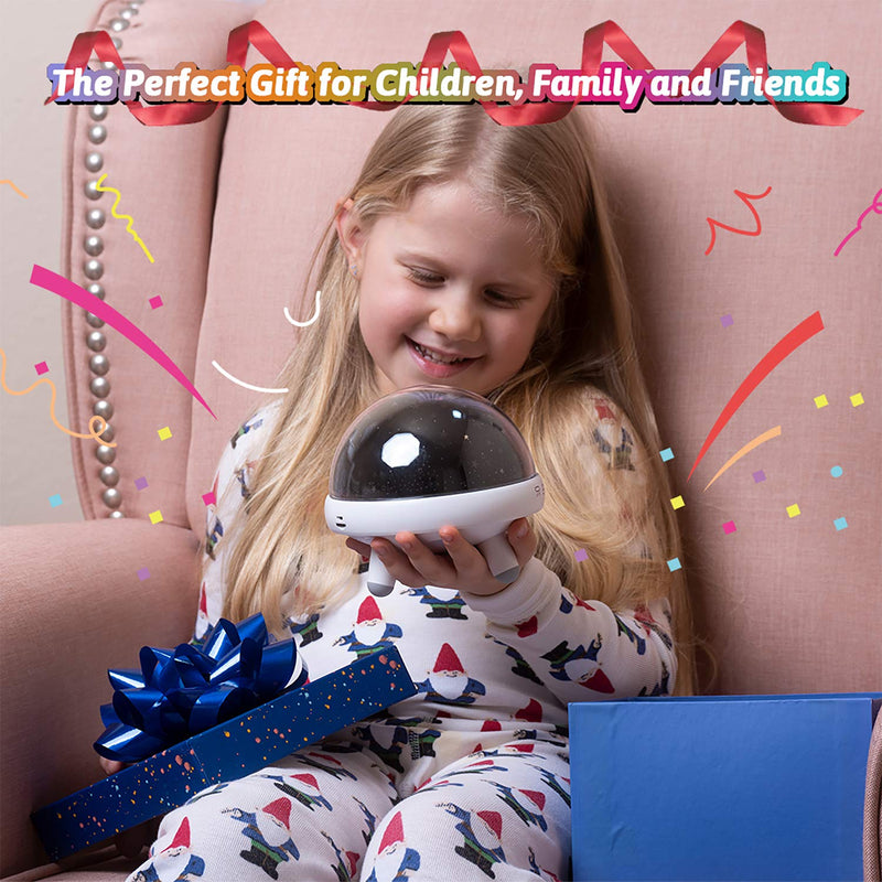Night Light for Kids Room with Sound Machine Baby Night Light Star Projector White Noise Machine for Sleeping Soother Nursery Lamp 9 Natural Sounds 20 Lullabies Remote Control Timer Blue