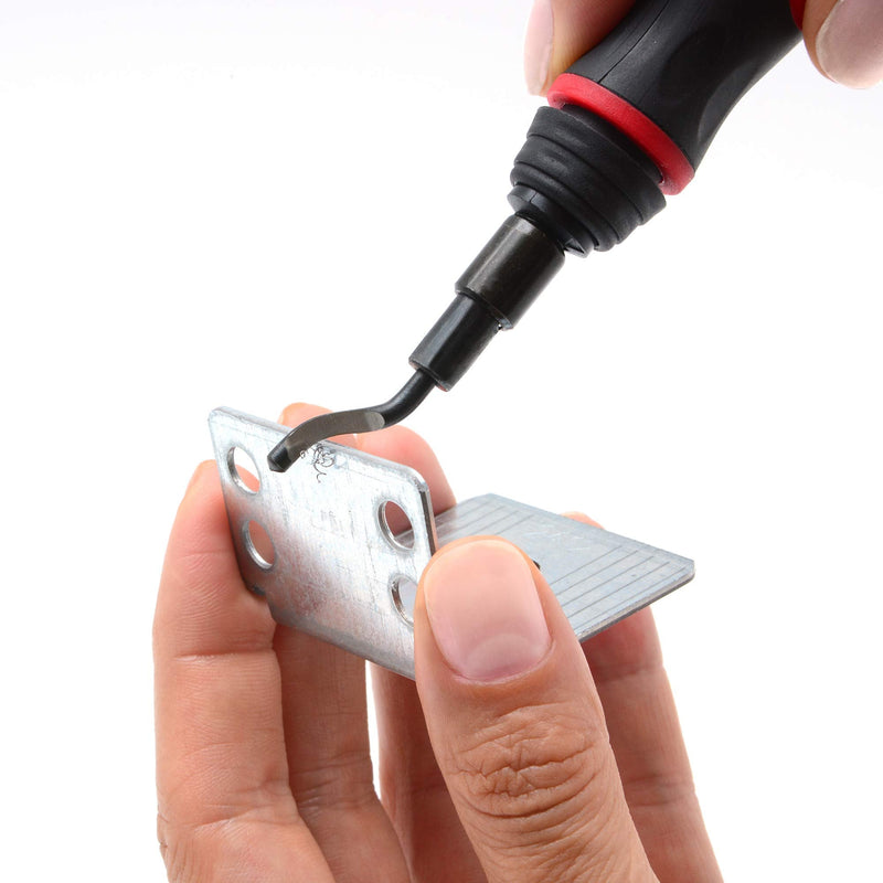 AFA Tooling Long Reach Deburring Tool with 15 High-Speed Steel Rotary Burr Removal Blades Tool+15blades