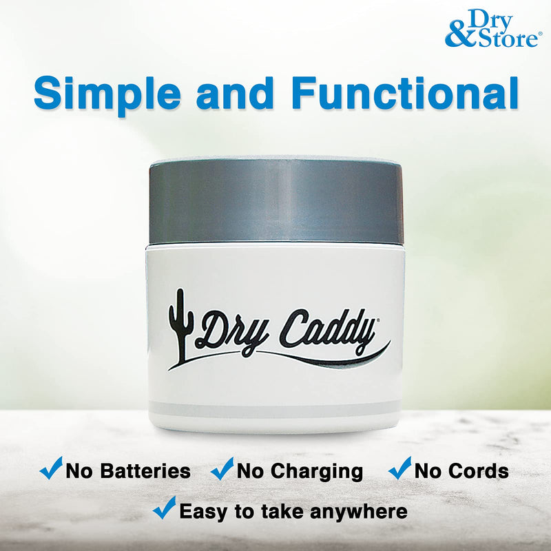 DryCaddy by Dry & Store | Dry Aid Kit - Protection Against Moisture Damage for Hearing Aids, Cochlear Implants and Other Electronic Instruments