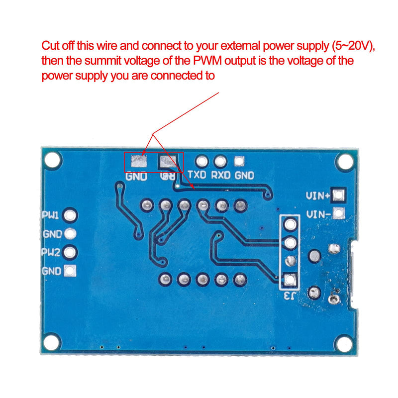 PWM Generator 2 Channel Adjustable PWM Pulse Frequency Duty Cycle Module Pulse Generator 1HZ-150KHZ