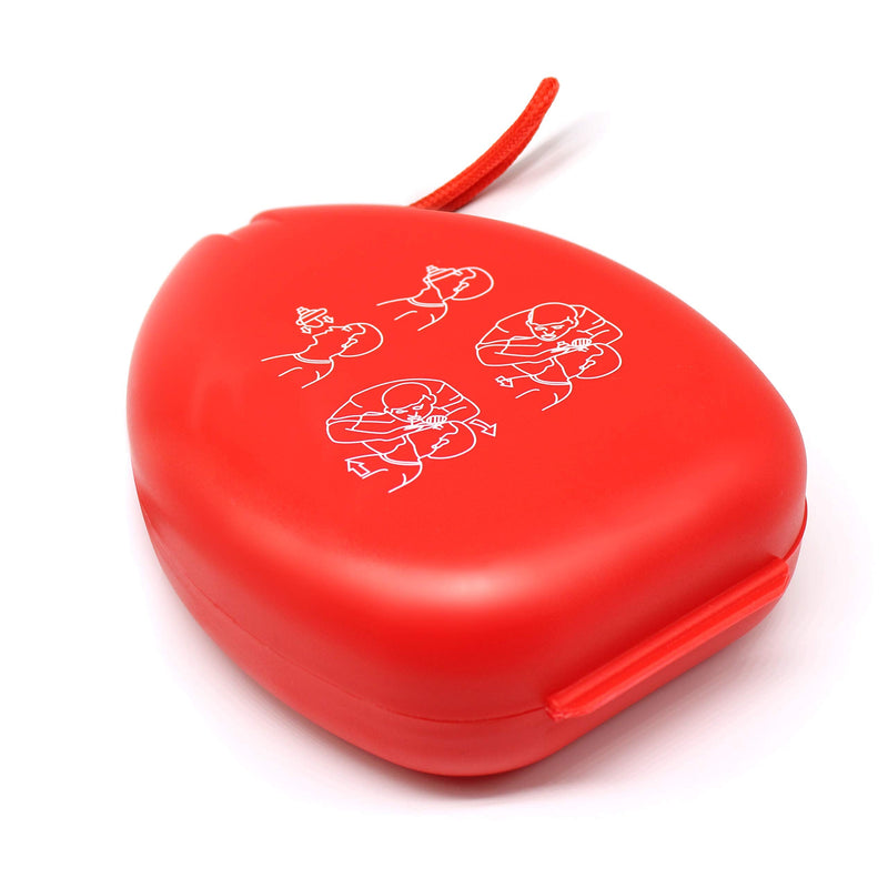 AIESI® Pocket Mask professional mask ventilation mask for mouth-to-mouth ventilation with one-way valve and filter, CPR Mask-Resuscitator 1 pezzo