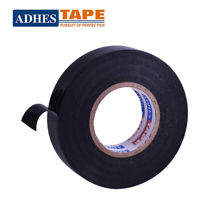 ADHES Electrical Tape Black Electric Tape Strong Adhesive Pass UL Certification 0.75inch by 65.6feet Pack of 5Rolls