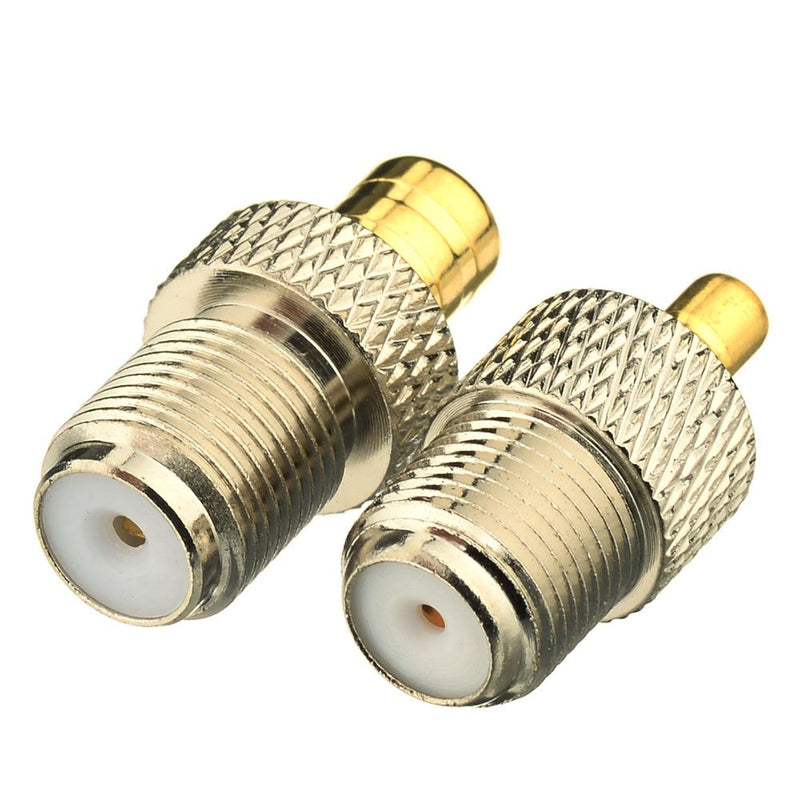 Eightwood SMB to F RG6 Coax Antenna Adapter Conversion kit 2pcs Compatible with Satellite Sirius XM Radio