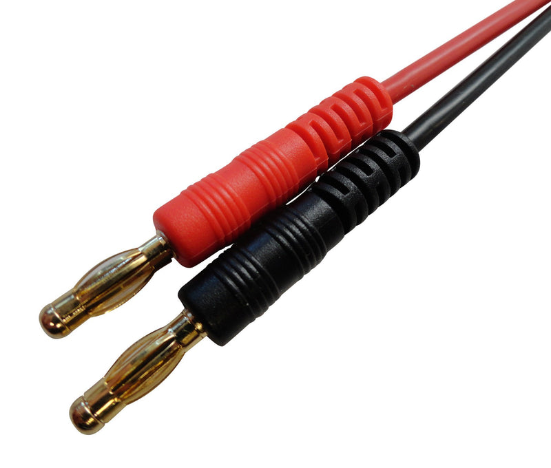 Apex RC Products Tamiya Style Connector Plug -> 4mm Banana Plugs Battery Charge Lead Adapter Cable - 2 Pack 1402