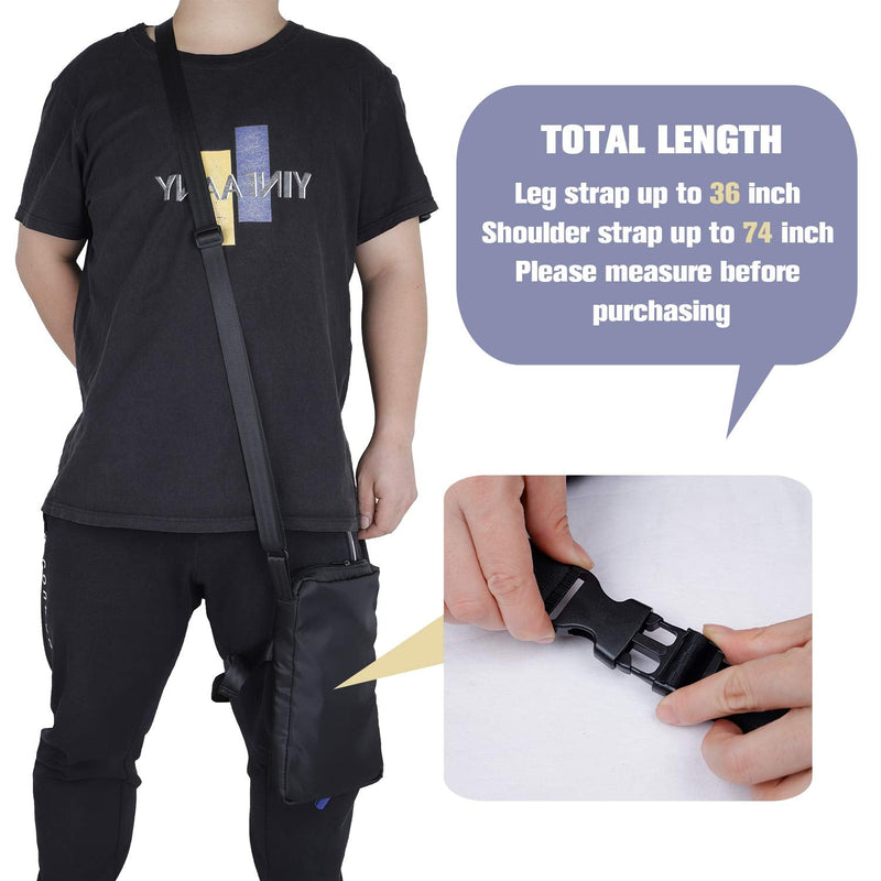 Urine Bag Cover, Foley Catheter Leg Bag Holder with Interior Securing Clasp, Urinary Drainage Bag Holder with Quick Release Buckle