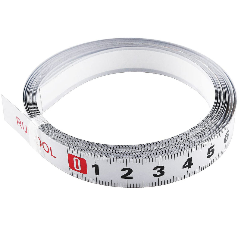 BLLNDX Self-Adhesive Measuring Tape 3m/9.8feet Self Adhesive Metric Ruler Workbench Ruler for T-Track Router Table Saw Band Track