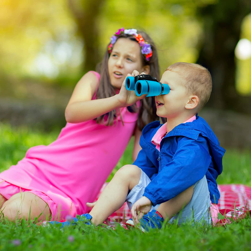 4 Pack Kids Binoculars Educational Learning Binoculars Children Binoculars Folding Real Binoculars for Bird Watching, Gifts for Outdoorsy Kids (Colour mixture2) colour mixture2