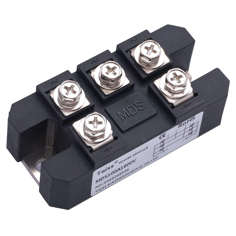 Taiss / 100A 1600V 5 Terminals 3 Phase Diode Module Bridge Rectifier MDS-100A