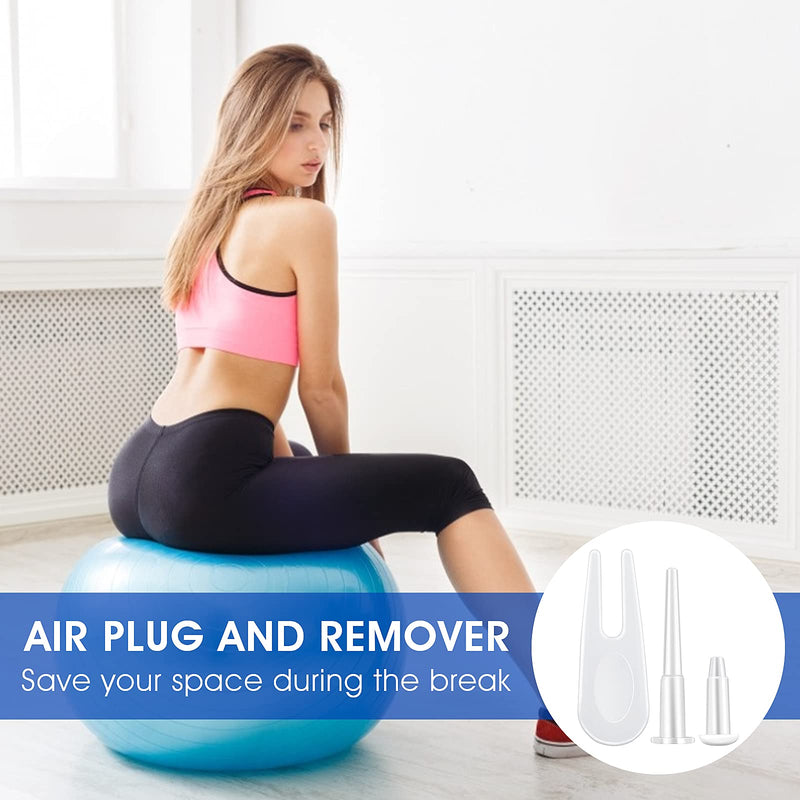Yolev Yoga Ball Fitness Exercise Ball Air Stopper Plug Pin Adapter Kit, Exercise Ball Plug Replacement Kit 1*ball puller+5*long ball stopper+5*short ball stopper