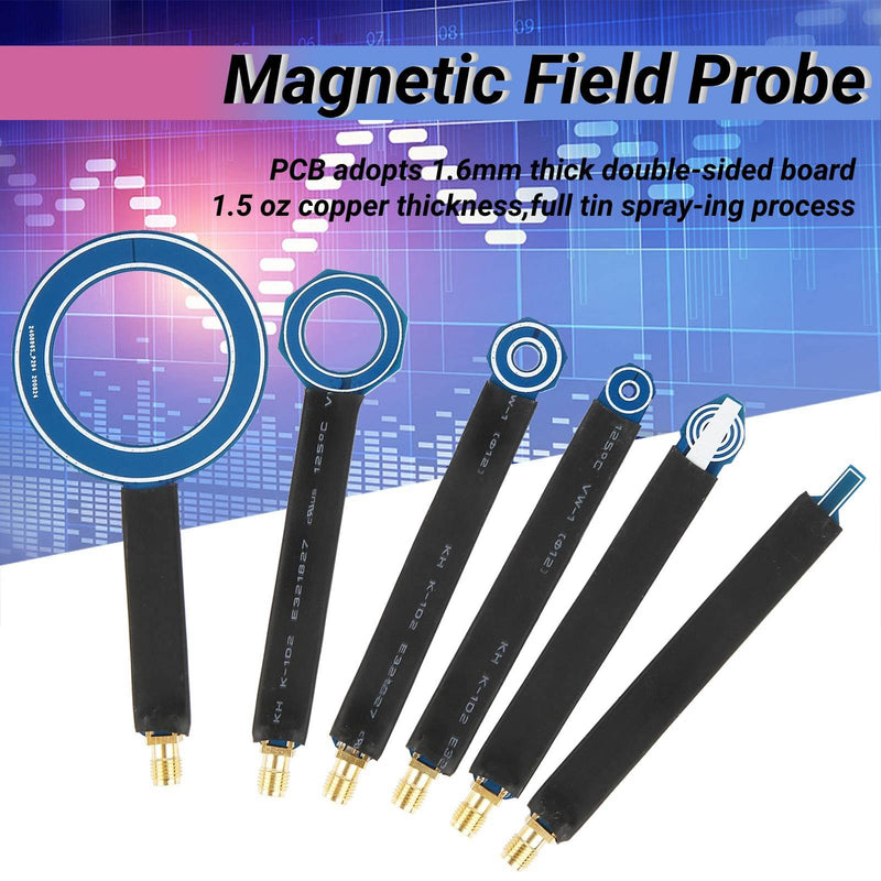 SALUTUYA Set of 6 Near Field Magnetic Field Probes EMC EMI EMI Near Field Probes Connect to Spectrum Analyzer Electronic Components Accessories Radiation Test Antenna