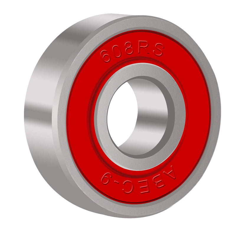 BESIY Bearings for Skateboards, Longboards, Inline Skates, Roller Skates, Spinners, Double Shielded,8x22x7 Miniature Ball Bearings, 608, ABEC-9(Pack of 8)