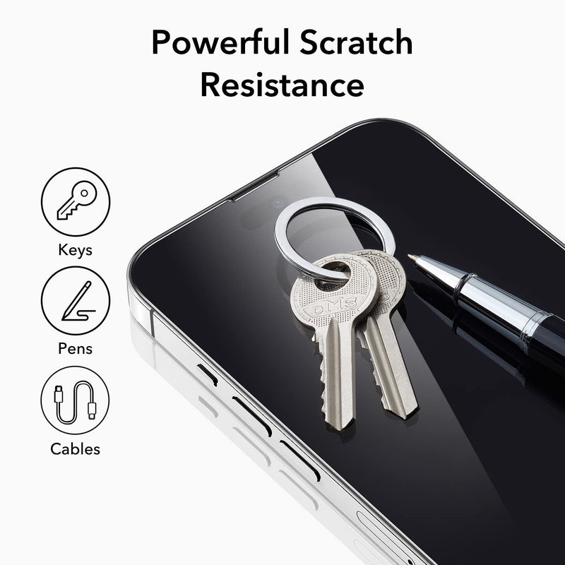 ESR Tempered-Glass Screen Protector Compatible with iPhone 14 Pro Max, with Easy Installation Frame, Military-Grade Protection, Ultra Tough, Scratch Resistant, 3 Pack