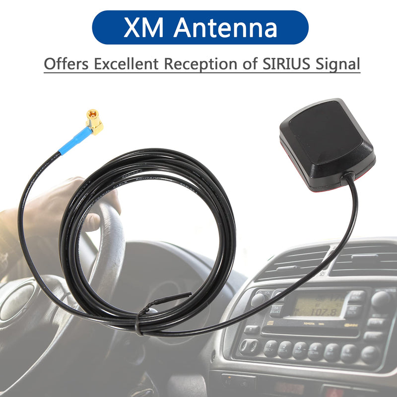 Anina 8 Ft SiriusXM Satellite Radio Antenna for Sirius XM Radio Receiver with Magnetic Compatible with Home/Car Cradle Lynx Edge MiRGE XMp3 Inno AirWare XMp3i Xpress Onyx XR9