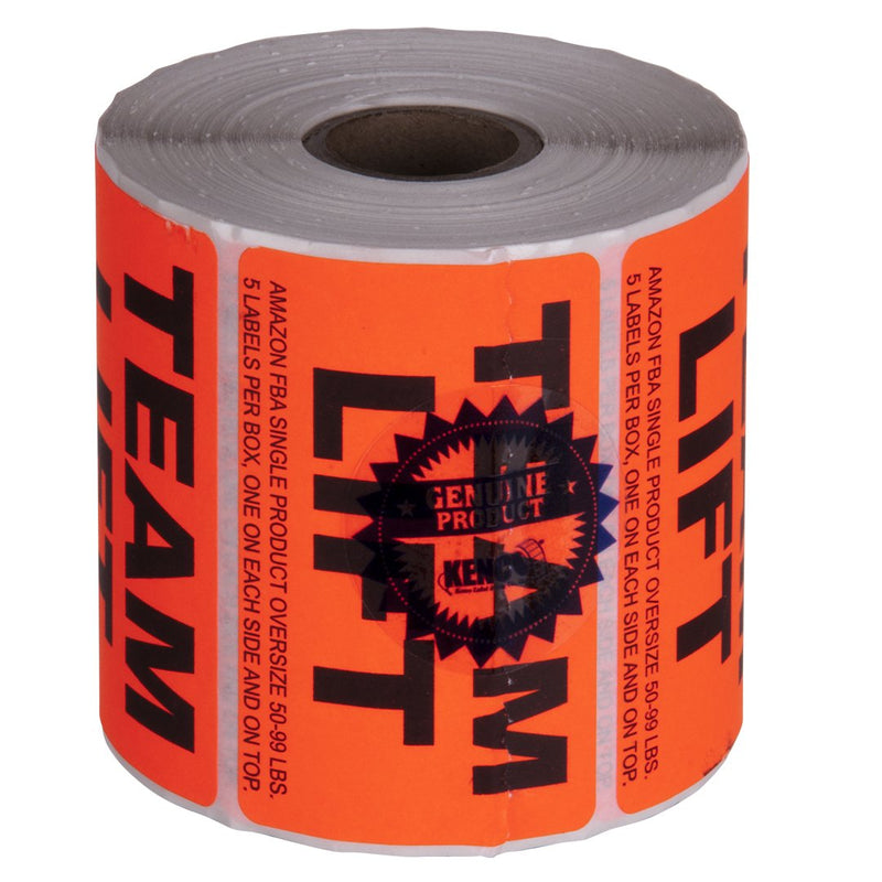 Team Lift Sticker Labels for Shipping and Packing - 3" X 2", Provided 500 Labels Per Roll, FBA Approved and BPA Free by Kenco  (1 Pack 500 Labels) 1 PACK 500 LABELS