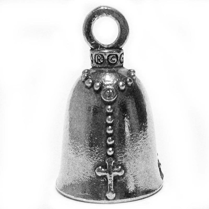 GuardianÂ® Praying Hands with Rosary and Holy Cross Motorcycle Biker Luck Gremlin Riding Bell 1