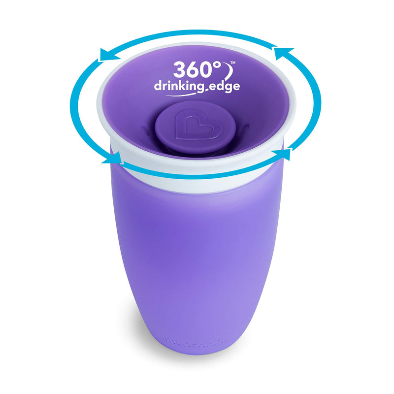 Munchkin Miracle 360 Sippy Cup, Blue/Purple, 10 Oz, 2 Count