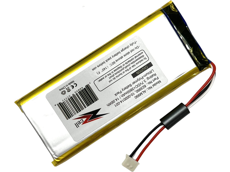 ZZcell ALM990 Battery Replacement for ADT Panel SmartThings, 823990, 10-000014-001, 2GIG GC3 Panel, SP1-GC3, GC3e Panel 3.7Volts 3800mAh