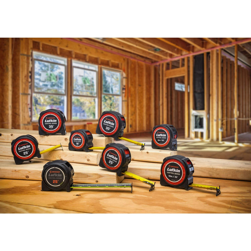 Crescent Lufkin 1-3/16 x 30' Command Control Series Yellow Clad Tape Measure - L1030C 30' SAE