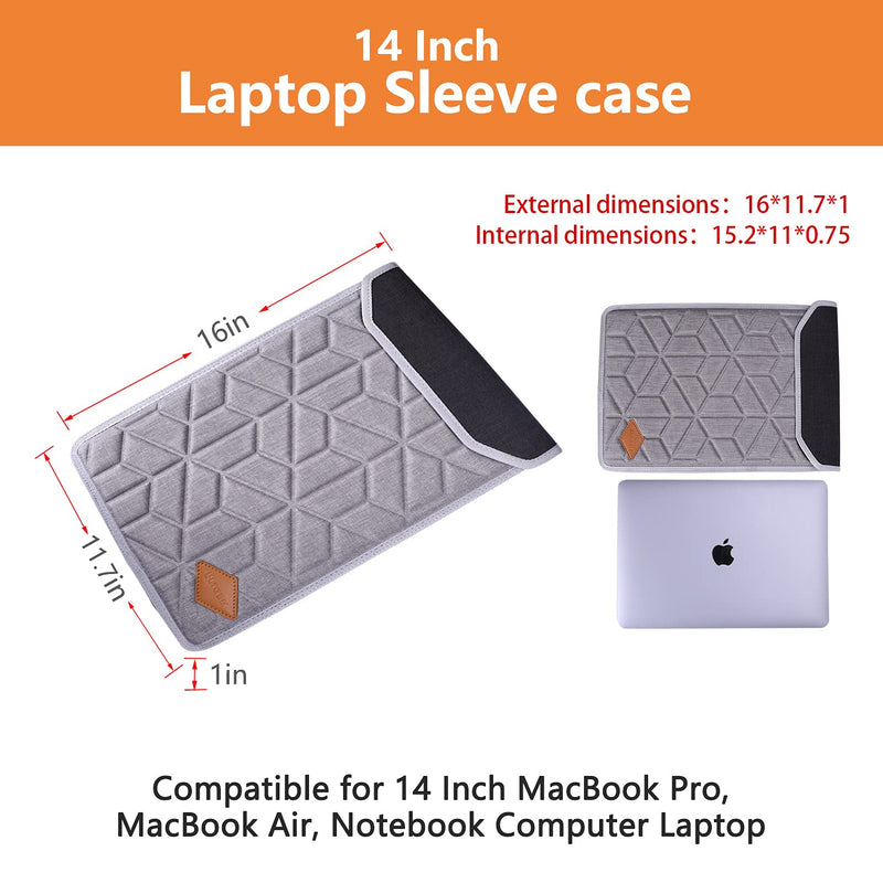 Laptop Sleeve Case, LTGEM Carrying Case for Notebook HP Dell Asus Compatible with MacBook Air/Pro Retina