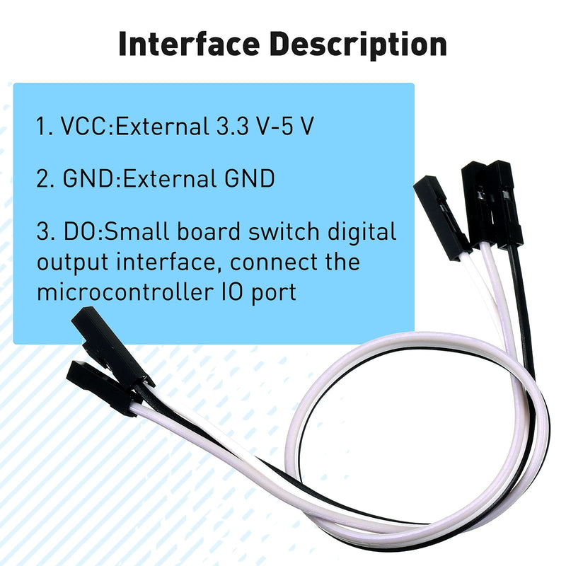 10 Pieces DHT11 Temperature Humidity Sensor Module Digital Single Bus 3.3V-5V, Humidity Measure Range 20%-95% Temperature Measure Range 0-50℃ with Wires Compatible with Arduino Raspberry Pi