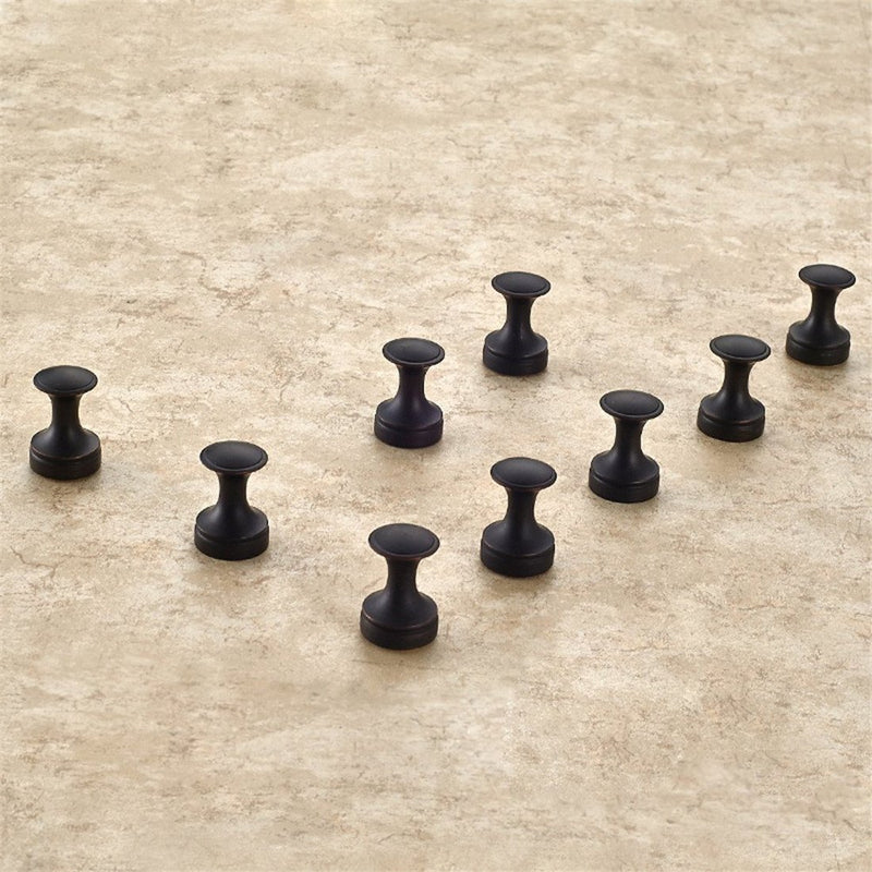 BigBig Home Oil Rubbed Bronze Towel Hooks, Bathrooms Wall Hook Brass Hand Robe Hooks Round Base Coat Hanger 2 Pack 2pcs ORB Finish Coat Hook