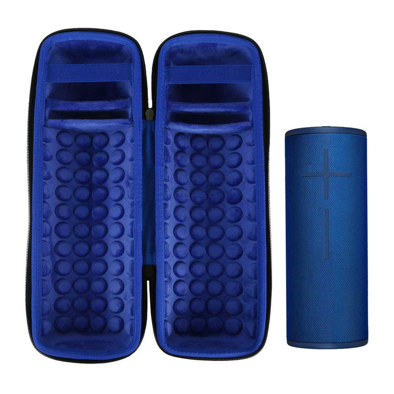 co2crea Hard Travel Case Replacement for Ultimate Ears UE MEGABOOM 3 Portable Bluetooth Wireless Speaker (Lagoon Blue case for Speaker and Charging Dock) Black Case + Inside Lagoon Blue