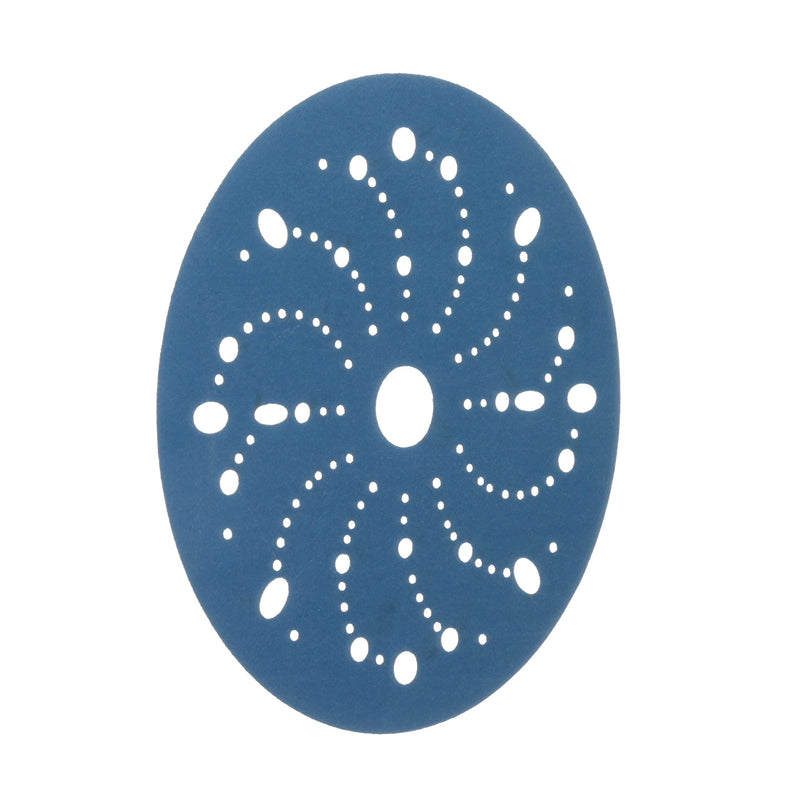 Hookit 3M Blue Abrasive Discs 36181, Multi-Hole, Primer Sanding, E-Coat Sanding, Paint Preparation, 6 in, 400 Grade, 50 Discs/Carton, One Size