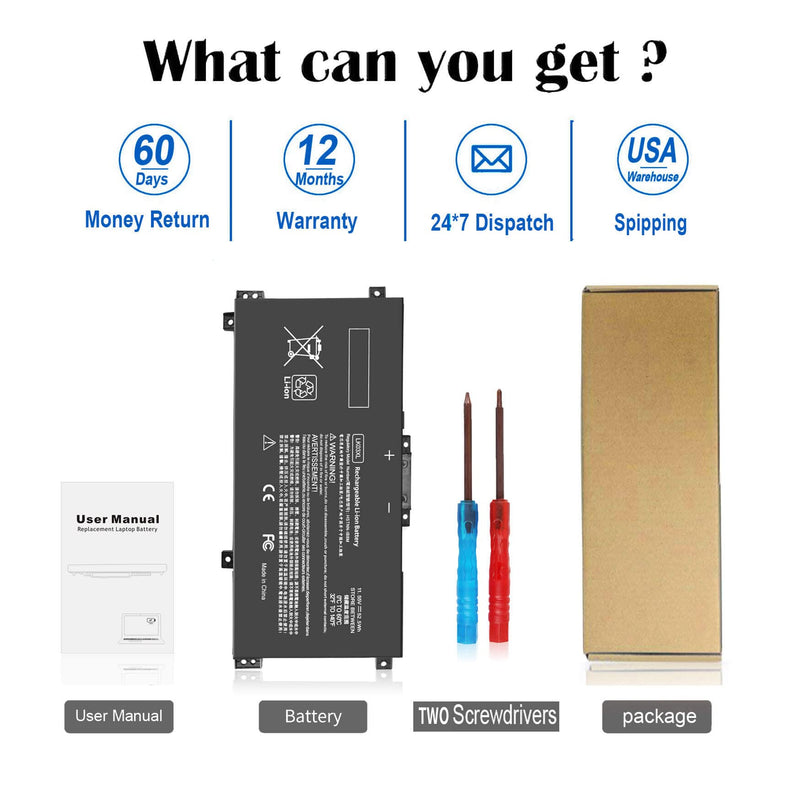 LK03XL L09281-855 Battery Replacement for HP Envy X360 Convertible 15m-cn0012dx 15m-cn0011dx 15m-bp112dx 15m-bq121dx 15m-bp111dx 15m-cn0xxx 17m-ae0xx 17-ae1xx 17-bw0013dx 916814-855 916368-421 LKO3XL 52.5WH LK03XL Battery