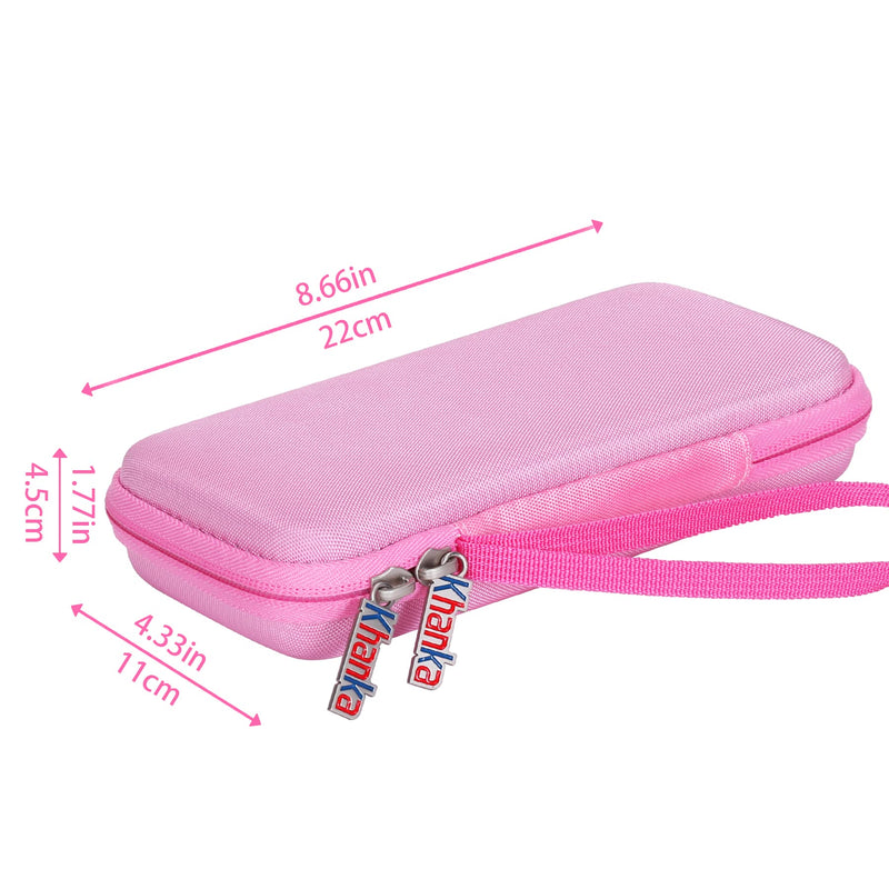 Khanka Hard Travel Case Replacement for Texas Instruments TI-83 Plus/TI-84 Plus/TI-84 Plus CE Color Graphing Calculator, Case Only (Positively Pink)