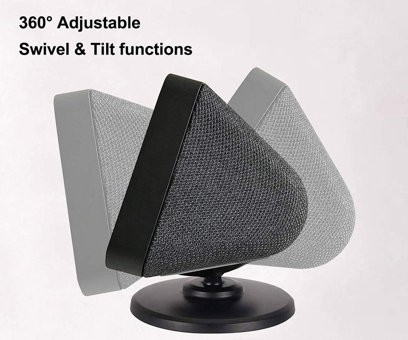 Kosnail Echo Show Stand for Echo Show 5 and Echo Show 8, Universal Adjustable Speaker Stand Mount Magnetic Holder with Aluminum Anti-Slip Base, 360 Degree Rotation, Tilt Function (Black) Show 5 Stand