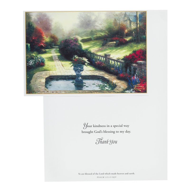 Dayspring - Thomas Kinkade - Thank You - 12 Boxed Cards, KJV (51855), Multi