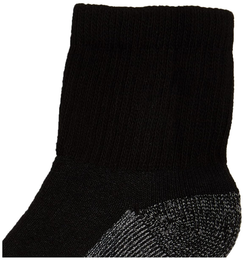 Dickies mens Dri-tech Moisture Control Quarter Socks Multipack Shoe Size: 5-9 Black (12 Pairs)