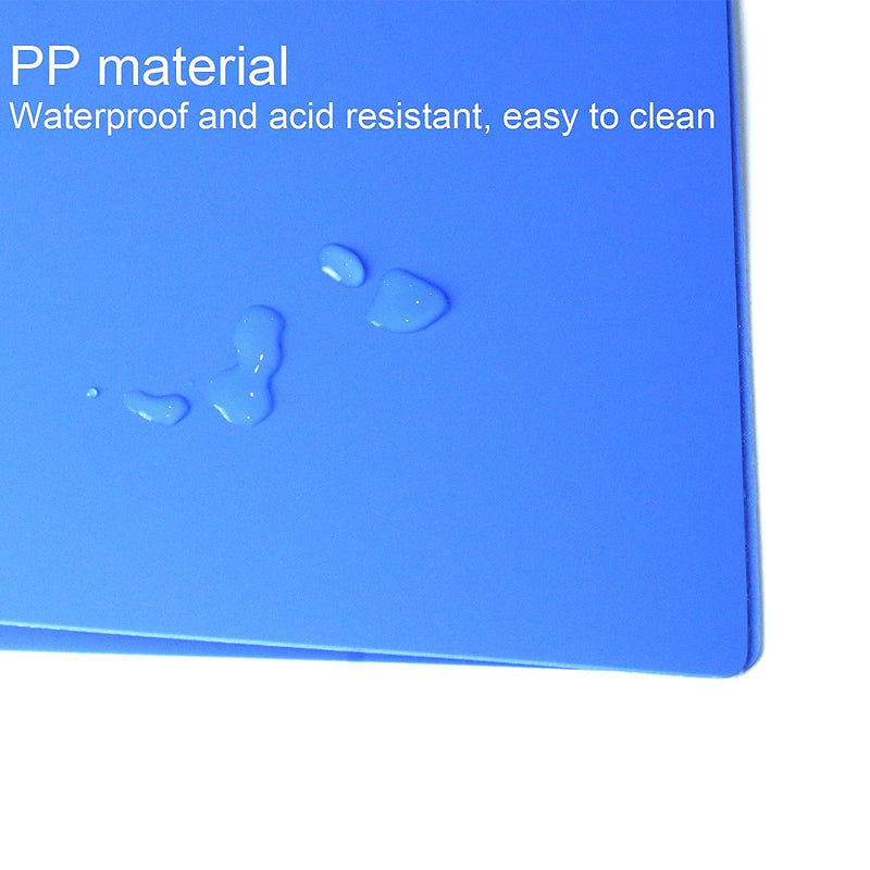 2 Pack 11 x 17 Plastic Punchless Binder, Single Clip File Folder Report Cover 17 x 11 Portfolio Clipboard with Jumbo Clamp 0.9 Inch Capacity 11 x 17 Clipboard Portfolio, Blue, Padfolio with Clipboard 11x 17 Size Blue-2 Pack