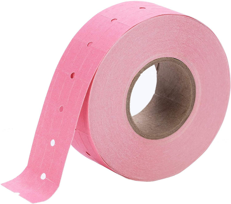 Perco 2 Line Pink Labels - 1 Sleeve, 6,000 Blank Pricing Labels for Perco 2 Line Price and Date Guns