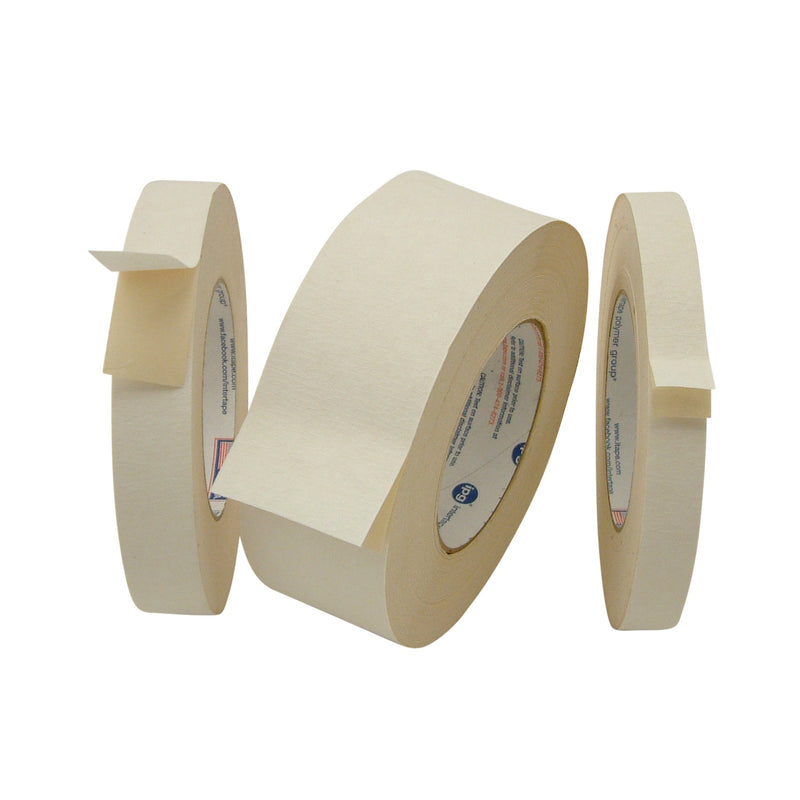 Intertape 591/BEIG0536 591 Double Sided Flat Back Paper Tape: 1/2" x 36 yd, Beige 1/2 in. x 36 yds. (12mm x 33m)