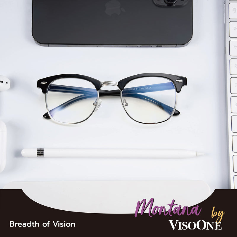 Blue Light Blocking Glasses Square with Anti Computer Glare for Gaming Reading Women and Men Black