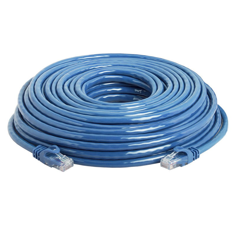 Cmple - High Speed Cat 6 Cable - 10 Gbps Network Cable, Cat6 Ethernet LAN, Gold Plated RJ45 Connectors - 50 Feet Blue 50FT