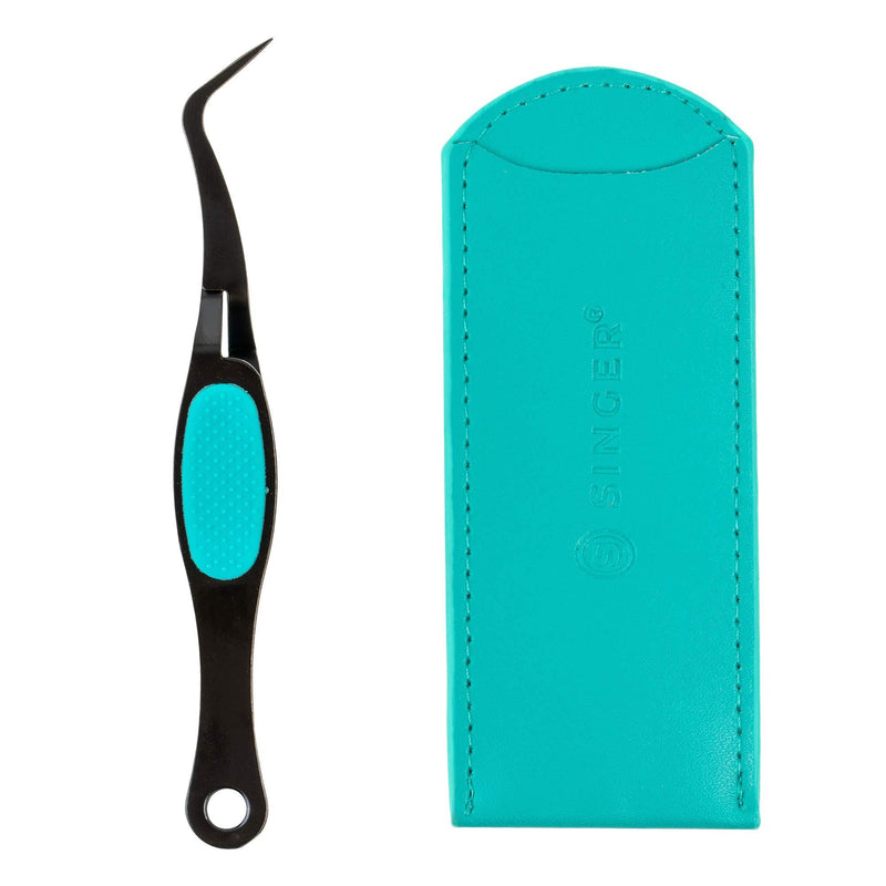 SINGER 50024 ProSeries Self-Locking Tweezer with Storage Sleeve