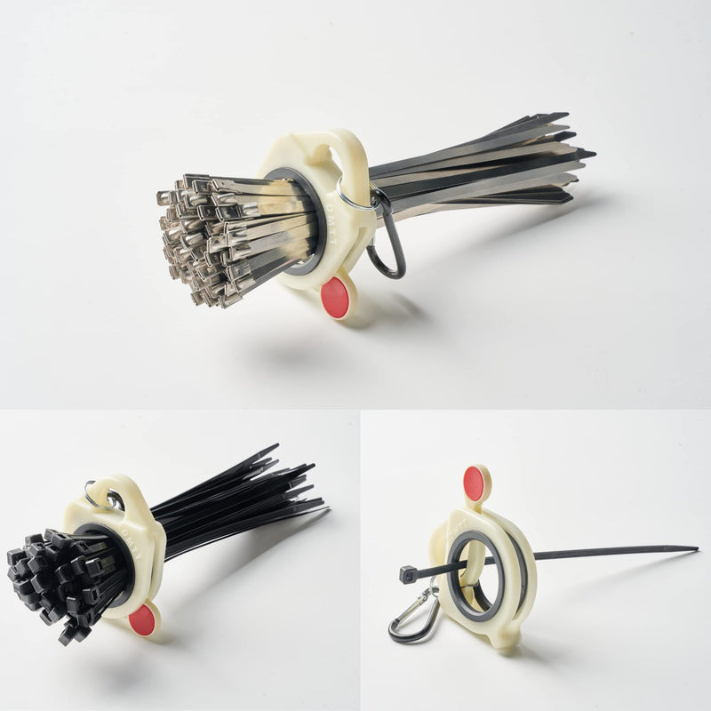 DMTT Zip Tie Organizer Band with 10 Pcs of 8 inch Black Zip Ties for Cable ties Arrangement and Waste Reduction. DMTT_01 Zip Ties Band_001 1- 1 Pc