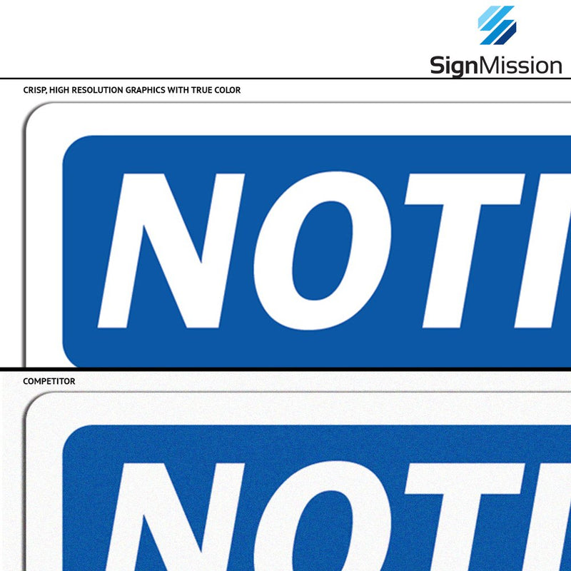 OSHA Safety Instructions Sign - Blasting Signals Waring Signal 5 Minutes | Vinyl Label Decal | Protect Your Business, Work Site, Warehouse |  Made in The USA 24" X 18" Decal